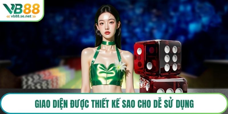 Giao diện được thiết kế sao cho dễ sử dụng